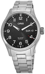 Oris Aviation Czarny/Stal Ø45 mm 01 752 7698 4194-Set MB