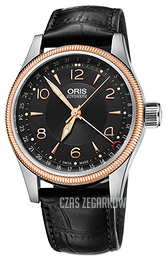Oris Aviation Czarny/Skóra Ø40 mm 01 754 7679 4334-07 5 20 76FC