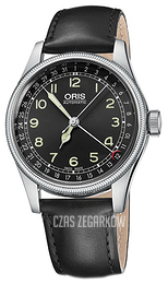 Oris Aviation Czarny/Skóra Ø40 mm 01 754 7696 4064-07 5 20 51