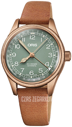 Oris Aviation Zielony/Skóra Ø36 mm 01 754 7749 3167-07 5 17 66BR
