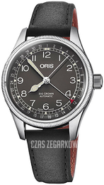 Oris Aviation Czarny/Skóra Ø36 mm 01 754 7749 4064-07 5 17 65