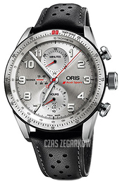 Oris Motor Sport Srebrny/Skóra Ø44 mm 01 774 7661 7481-Set