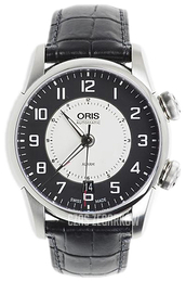 Oris Motor Sport Czarny/Skóra Ø42 mm 01 908 7607 4094-Set LS