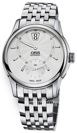 Oris Artelier Jumping Hour Srebrny/Stal Ø40.5 mm 01 917 7702 4051-07 8 21 77
