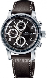 Oris Aviation Czarny/Skóra Ø43 mm 674 7569 4064 LS