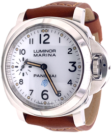 Panerai Luminor Biały/Skóra Ø44 mm PAM00778