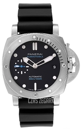 Panerai Submersible Czarny/Guma Ø42 mm PAM00973