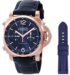 Panerai Luminor Niebieski/Skóra Ø44 mm PAM01111