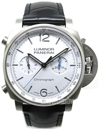Panerai Luminor Biały/Skóra Ø44 mm PAM01218
