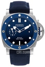 Panerai Submersible Niebieski/Tkanina Ø44 mm PAM01289