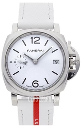 Panerai Luminor Due Biały/Skóra Ø38 mm PAM01306