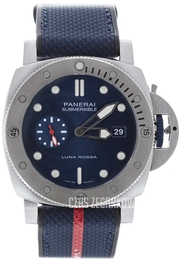 Panerai Submersible Niebieski/Tkanina Ø44 mm PAM01391