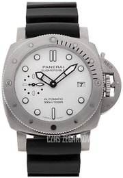 Panerai Submersible Biały/Guma Ø42 mm PAM02223