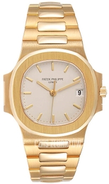Patek Philippe Nautilus Biały/18 karatowe żółte złoto Ø33 mm 3800/1J