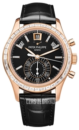 Patek Philippe Complications Czarny/Skóra Ø40.5 mm 5961R/010