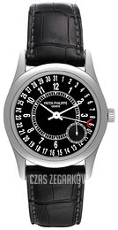 Patek Philippe Calatrava Czarny/Skóra Ø37 mm 6000G/010