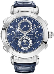 Patek Philippe Grand Complications Niebieski/Skóra Ø47.7 mm 6300G/010