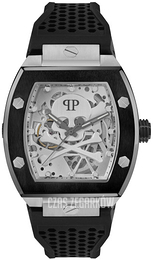 Philipp Plein The Skeleton Srebrny/Guma PWBAA2023
