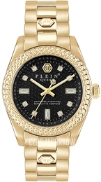 Philipp Plein Queen Czarny/Stal w odcieniu złota Ø36 mm PWDAA0621