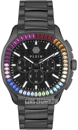 Philipp Plein High-Conic Czarny/Stal Ø44 mm PWSAA0723
