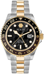 Philipp Plein Hyper Sport Czarny/Stal w odcieniu złota Ø44 mm PWYBA0323