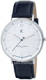 Pierre Cardin Bonne Nouvelle Srebrny/Skóra Ø42 mm CBN.3002