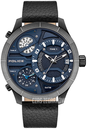 Police Bushmaster Niebieski/Skóra Ø52 mm PEWJB2110640