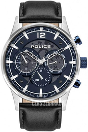 Police Niebieski/Skóra Ø45 mm PEWJF2002801