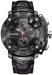 Police Czarny/Skóra Ø50 mm PL13806JSB.02B