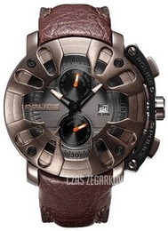 Police Protector Bronz/Skóra Ø50 mm PL13806JSBZ.61