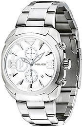 Police Biały/Stal Ø46 mm PL14141JS/04MA