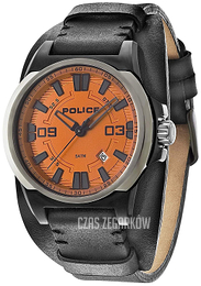 Police Pomarańczowy/Skóra Ø43 mm PL14200JSBU/17