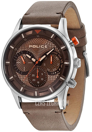 Police Multifunction Brązowy/Skóra Ø45 mm PL14383JS.61