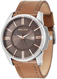Police Governor Brązowy/Skóra Ø44 mm PL14384JS/11