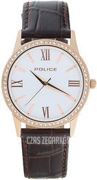 Police Biały/Skóra Ø36 mm PL14499MSR.01