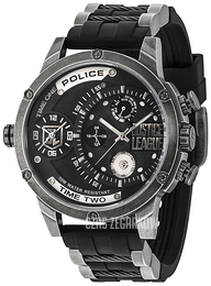 Police Adder Czarny/Stal Ø50 mm PL14536JQ/02P