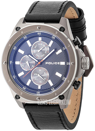 Police Multifunction Niebieski/Skóra Ø50 mm PL14537JSU.02A