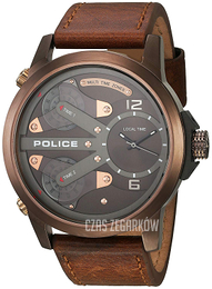 Police King Cobra Brązowy/Skóra Ø50 mm PL14538JSBN.65A