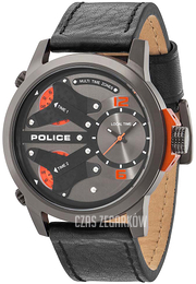 Police King Cobra Szary/Skóra Ø50 mm PL14538JSU/61