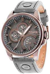 Police Navigator Szary/Skóra Ø48 mm PL14799JSBZ/61