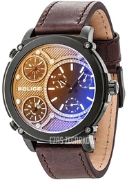 Police Titan Niebieski/Skóra Ø52 mm PL14830JSB.12