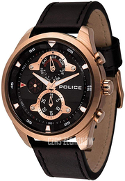 Police Marine Czarny/Skóra Ø50 mm PL14836JSR/02