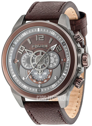 Police Belmont Brązowy/Skóra Ø52 mm PL15036JSUBZ/12
