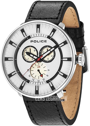 Police Biały/Skóra Ø49 mm PL15040XCY.01