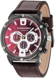 Police Armor II Czerwony/Skóra Ø50 mm PL15047JSU.02