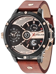 Police Wielokolorowy/Skóra Ø52 mm PL15049JSB.02