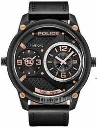 Police Czarny/Skóra Ø41 mm PL15268JSB.02