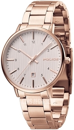 Police Polaris Srebrny/Stal w kolorze różowego złota Ø35 mm PL15303BSR.01M