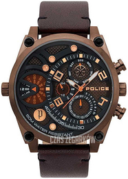 Police Brązowy/Skóra Ø51 mm PL15381JSBZ/12
