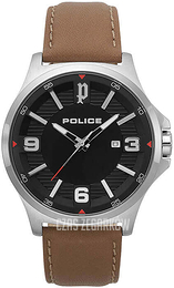 Police Czarny/Skóra Ø44 mm PL15384JS/02